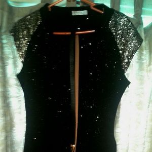 Beautiful Black dress with golden off shoulder
